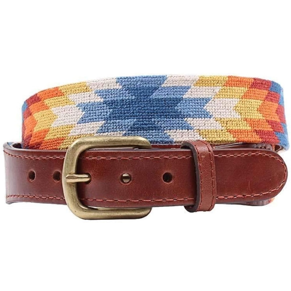 NWT Smathers & Branson starburst needlepoint belt